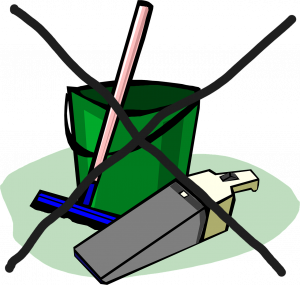 Durchgestrichene Haushaltsgeräte - keine rechtliche Betreuung